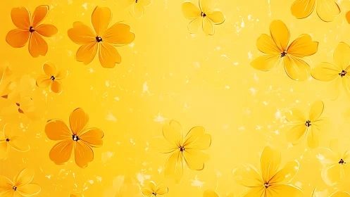 Sunshine Petals Dance Across Golden Canvas
