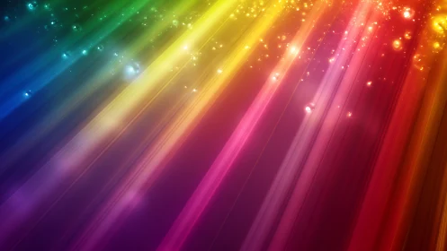 Diagonal multicolor light streaks traverse a dark gradient