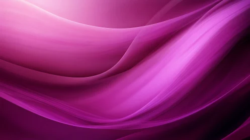 Curved magenta light waves form layered abstract digital background