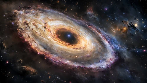 Spiral galaxy vortex reveals luminous galactic core