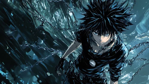 Storm-eyed fighter sprints through shattered chains of midnight