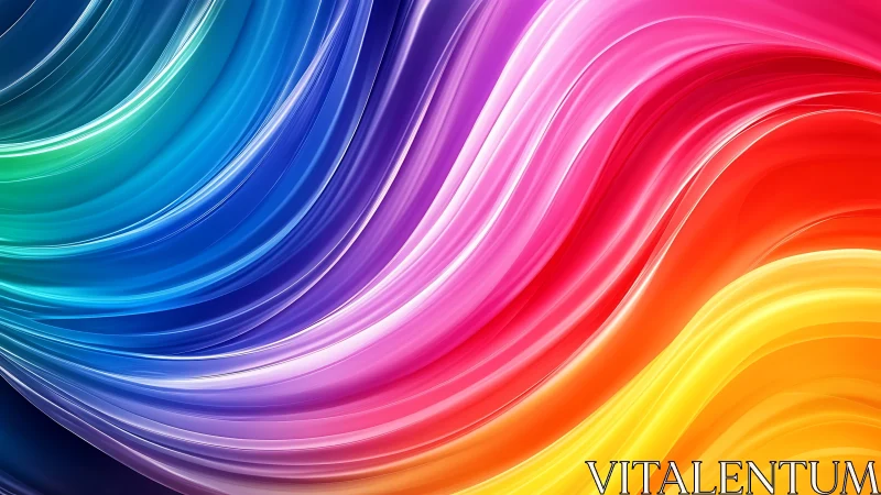 Spectral curvature field with high‑gloss chromatic gradients.