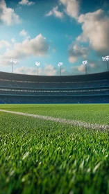 Stadium hush before kickoff, grass blades holding their breath.