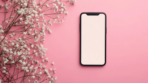 Blooms and Tech: A Gentle Meeting of Nature and Modern Life.