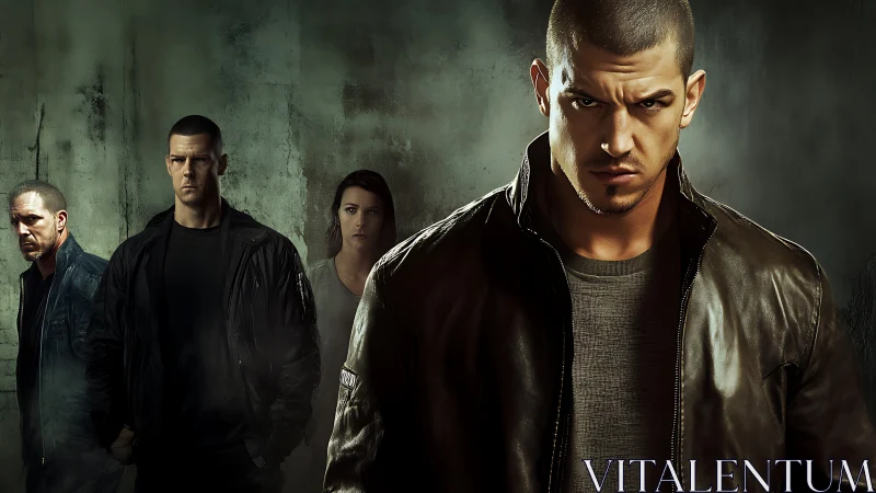 Brooding street guardians close ranks in toxic green gloom