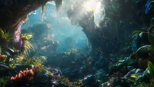 Enchanted cavern reveals a hidden jungle sanctuary filled with wonder