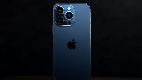 iPhone 12 Pro Max Pacific Blue rear camera module