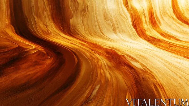 Golden sandstone river abstraction with fluid carved lines.