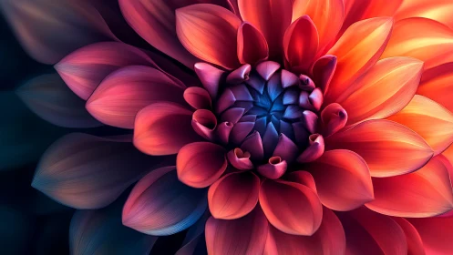 Luminous Petals Unfold in Chromatic Cascade.