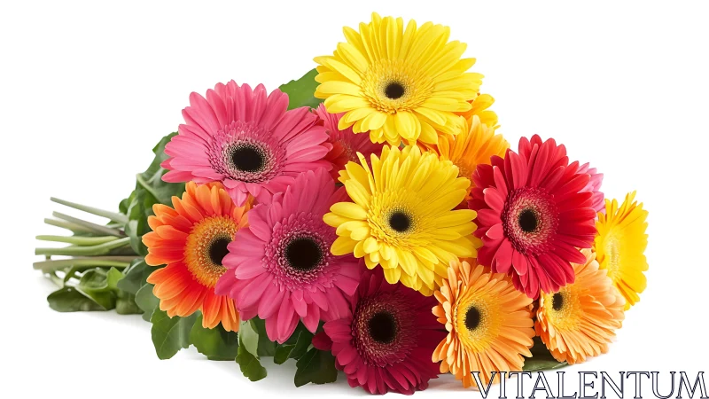 Gerbera Rainbow Explosion: Nature's Confetti Bouquet Bursts Forth