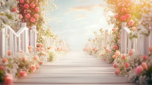 Enchanting Floral Aisle Leads to Love and Romance