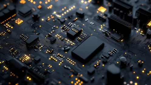 Luminescent microcircuit topology with active logic domains.