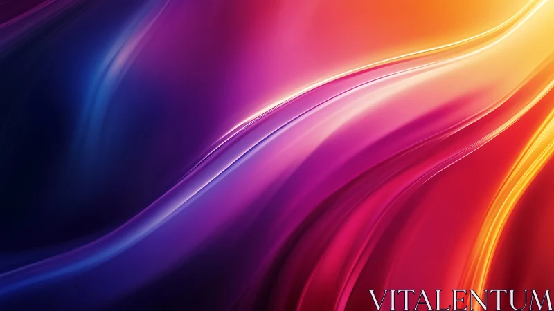 Radiant neon waves sweep across glowing gradient space.