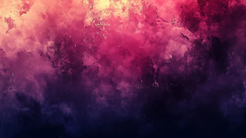 Nebulous magenta clouds dissolve into deep violet void
