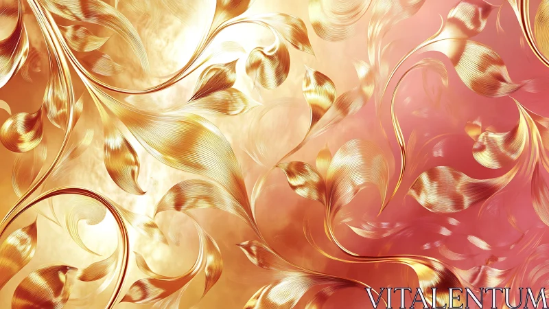 Golden blossoms swirling through soft sunset light.