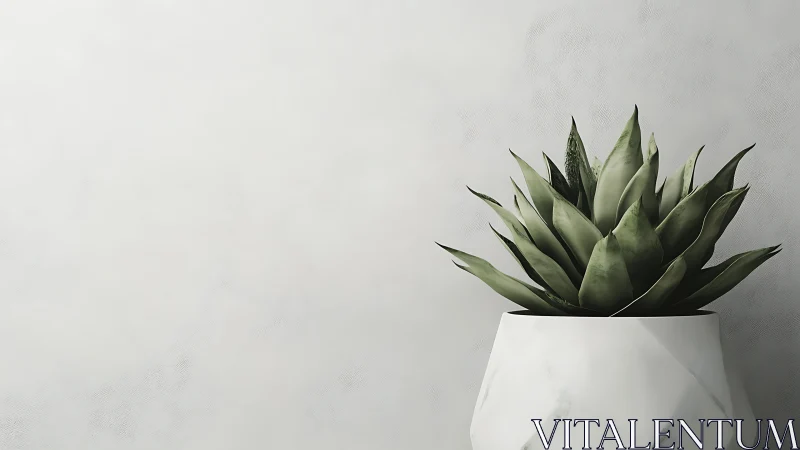 Quiet succulent sculpture in a marble cradle of light.