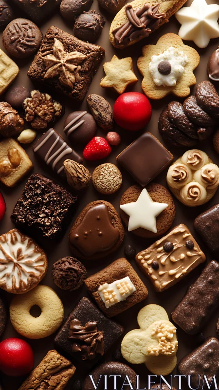 Artisanal Holiday Confectionery Composition with Layered Texture