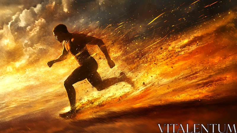 Superhuman sprinter emerges through kinetic firestorm horizon