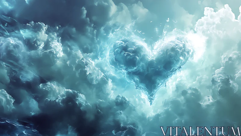 Heart-shaped Cloud Formation in Turbulent Sky