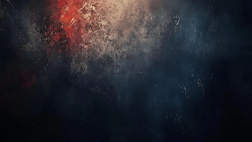 Dark textured abstract background with red and light highlights.