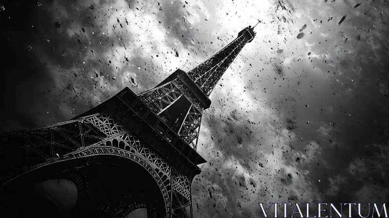 Stormy Eiffel Tower scene invites dramatic Paris daydreams