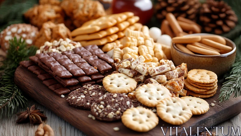 Cozy holiday snack board invites everyone to share treats