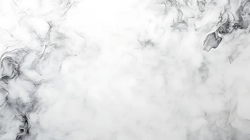 Monochrome fluid ink diffusion forms in soft cloudy field