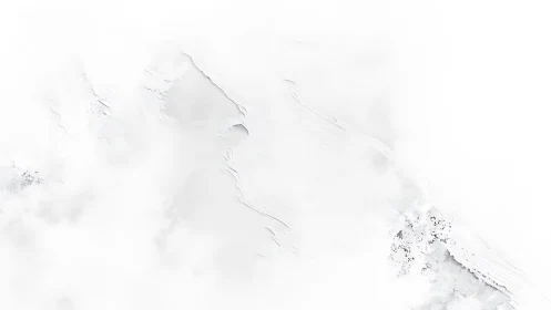 High altitude snowfield under diffuse cloud cover.