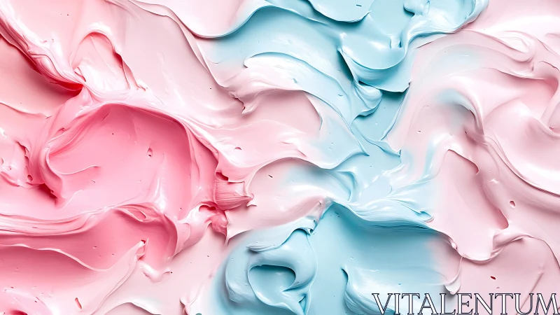 Impasto pastel smears reveal thick, high-viscosity pigment flow