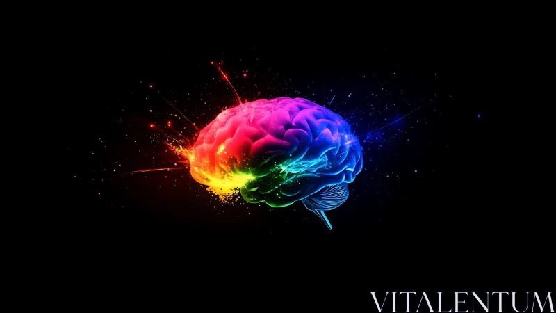 Chromatic cortex ignites like a nebula of liquid thought