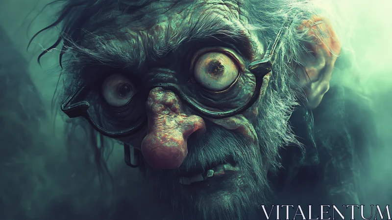 Gentle goblin grandpa with curious eyes and crooked smile.