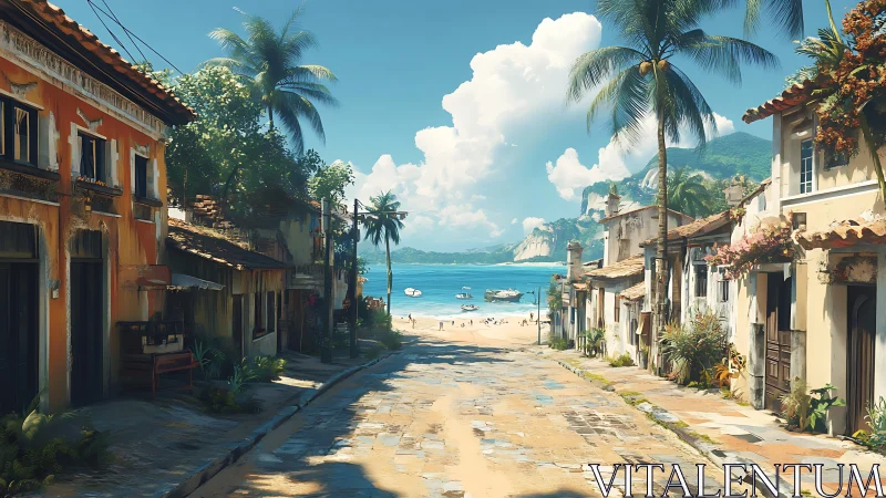 Sunlit coastal alley strolls straight into turquoise daydreams