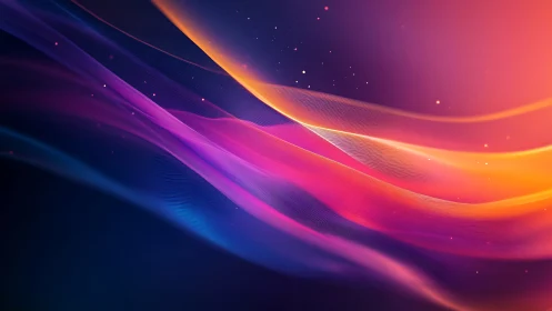 Spectral gradient wavefronts with luminous particle diffusion.