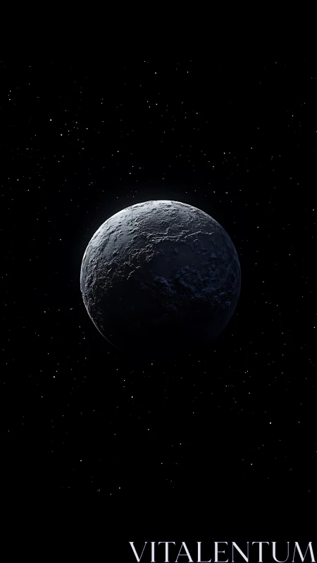 Lonely frozen planet drifting through a quiet star choir.