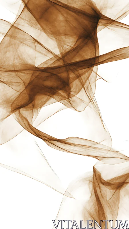 Translucent amber smoke layers form overlapping vector-like veils