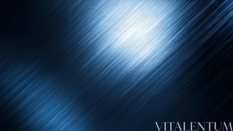 Brushed metal texture with cool blue lighting, abstract style.
