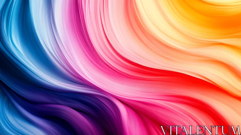 Colorful river of light sweeps from deep blues to warm gold