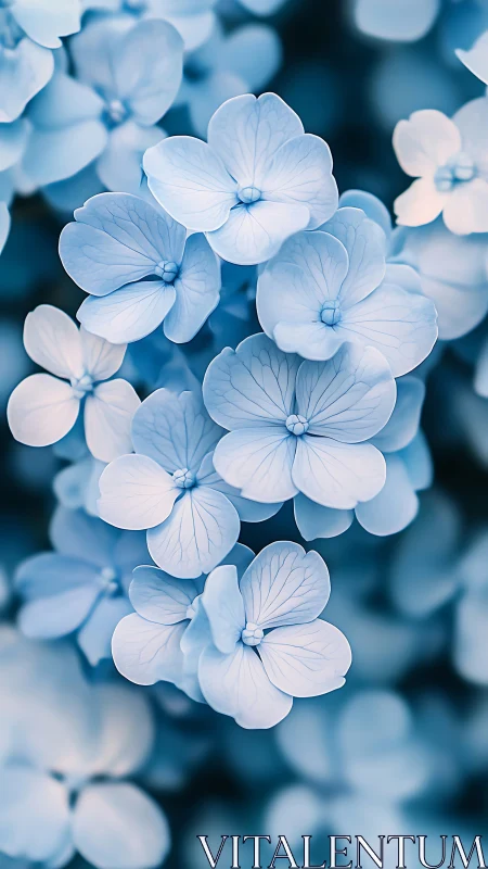 Delicate Blue Forget-Me-Nots in Soft Focus.