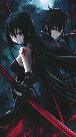 Moonlit crimson blades promise a quiet, ruthless uprising