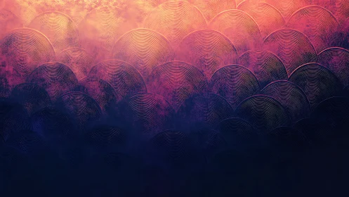 Gentle sunset waves of color in a dreamy textured sky.