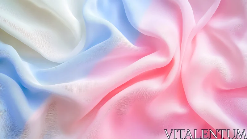 Soft pastel silk folds with flowing gradient light.