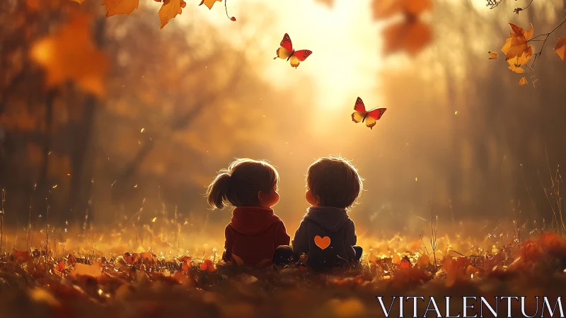 Two Hearts Find Magic in the Golden Autumn Light.