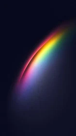 Curved spectral light band intersects dark textured surface