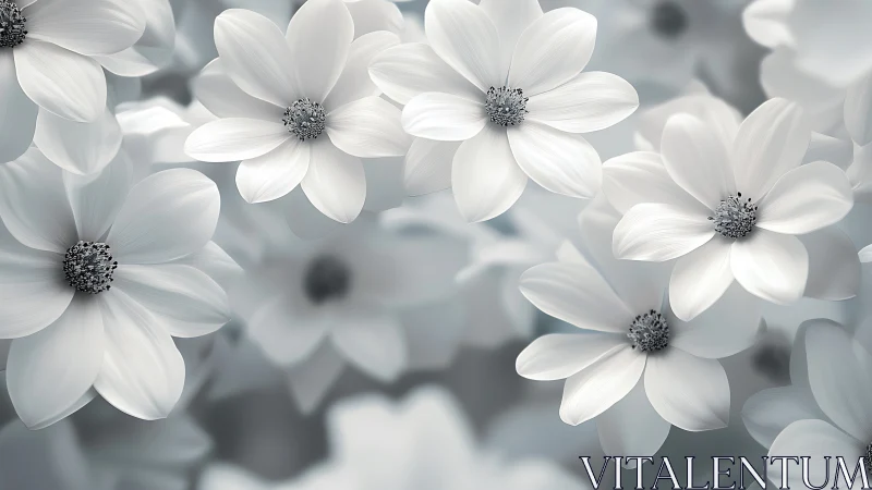 White Daisies with Blurred Background.
