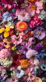 Blooming Kaleidoscope: Where Every Petal Dances with Vibrant Purpose