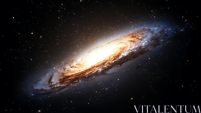 Star-swirled galaxy core blazing in velvet-deep cosmic night.