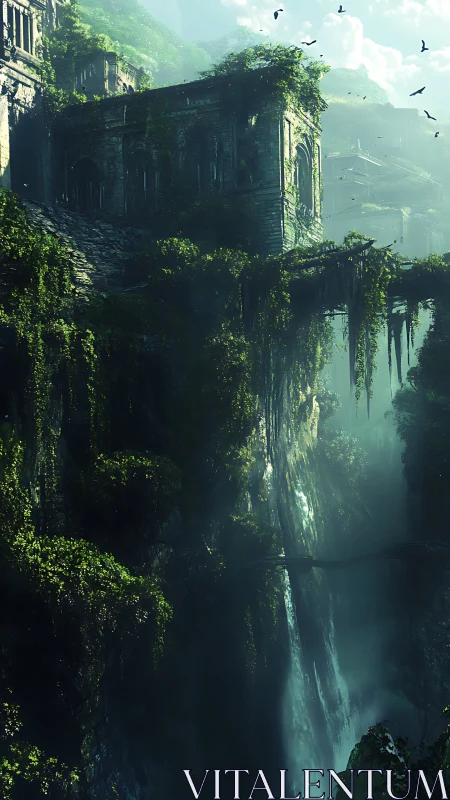 Lost cliffside ruins welcome sunlight and sweeping mists