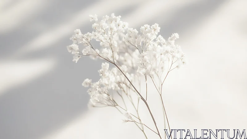Ethereal Baby's Breath Dancing in Soft Luminescence