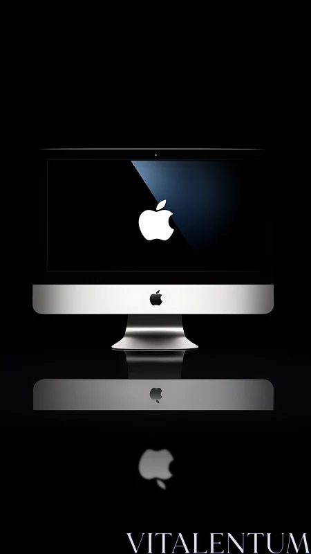 Sleek desktop glow in a quiet black digital spotlight.