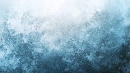 Whispers of Frozen Mist over Azure Drowned Horizons.